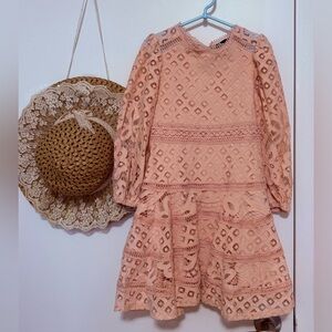 Bardot Junior Blush Lace Kids Dress